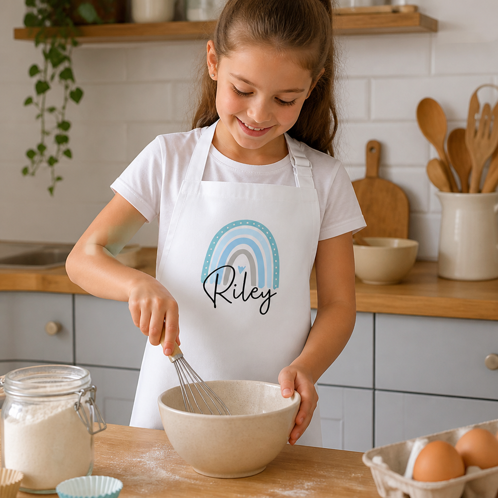 Personalised Rainbow Child's Apron