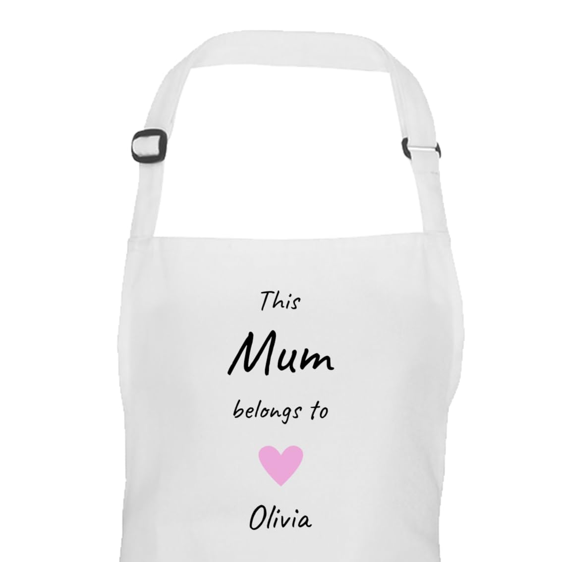 Personalised Mum Hearts Design Apron with Names