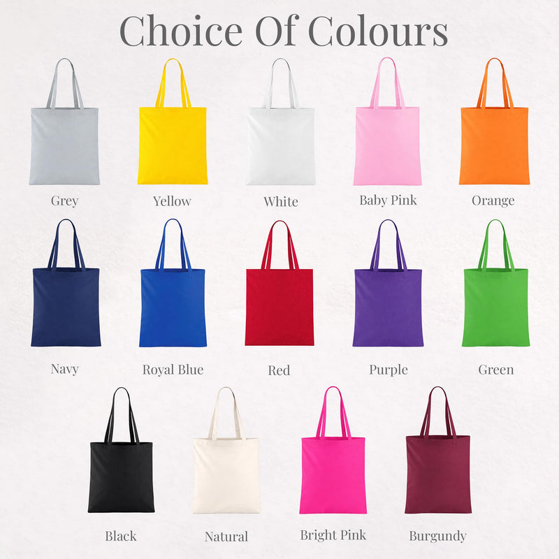 Personalised Yellow Cotton Tote Bag for Logo, Photo or Text