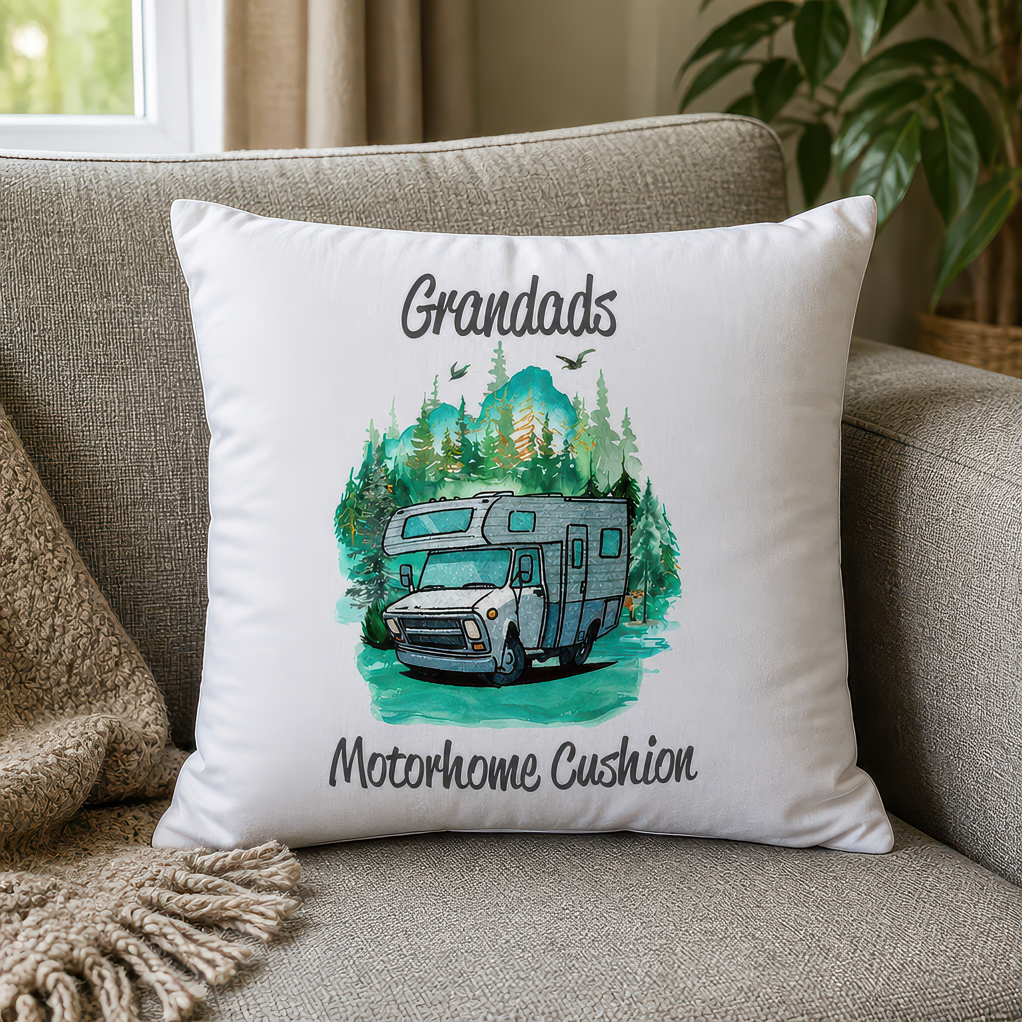 Grandad's Motorhome Cushion