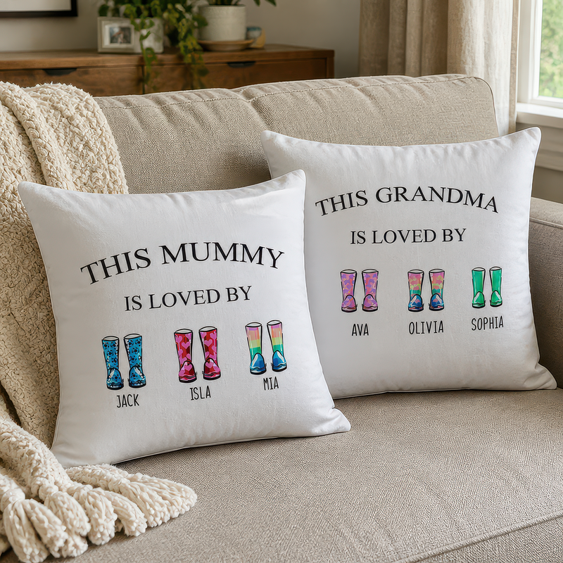 Personalised Nanny Is Loved by Boot Cushion
