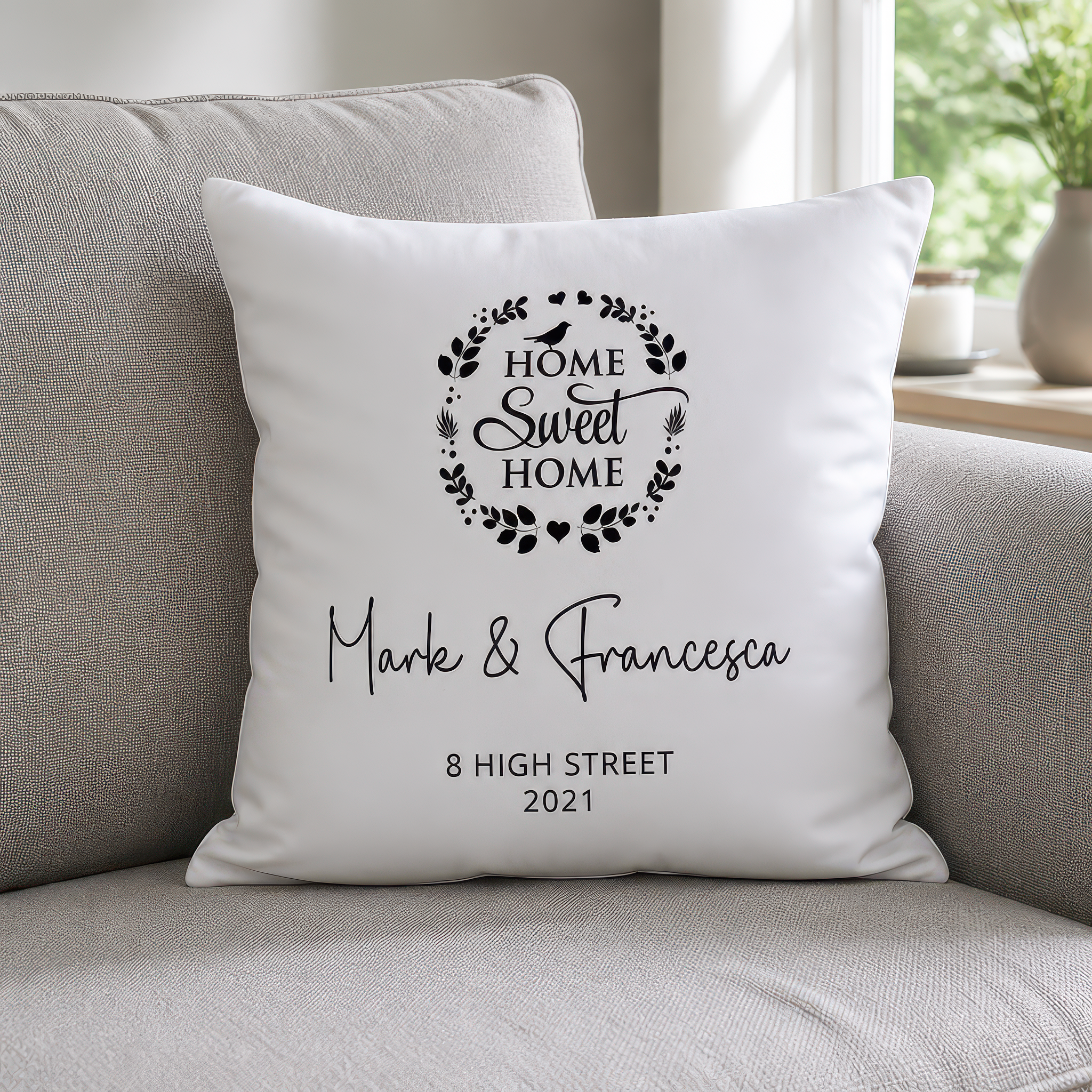 Personalised Home Sweet Home Cushion