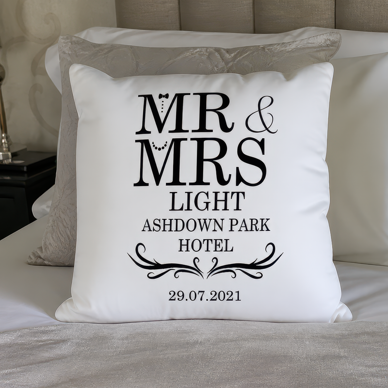 Personalised Wedding Venue Cushion with Date