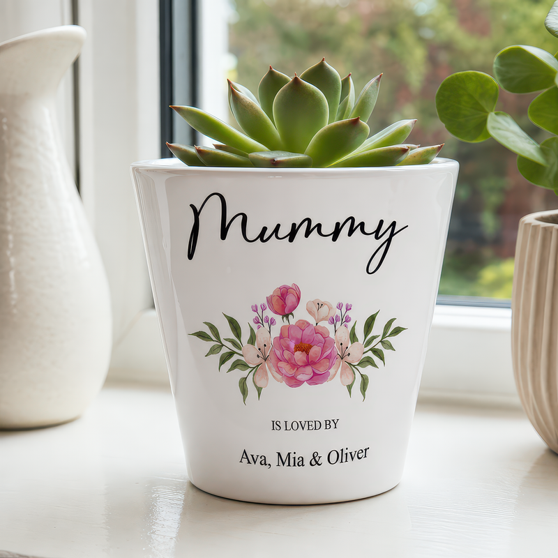 Personalised Mother's Day Mummy Flower Pot - alternative view