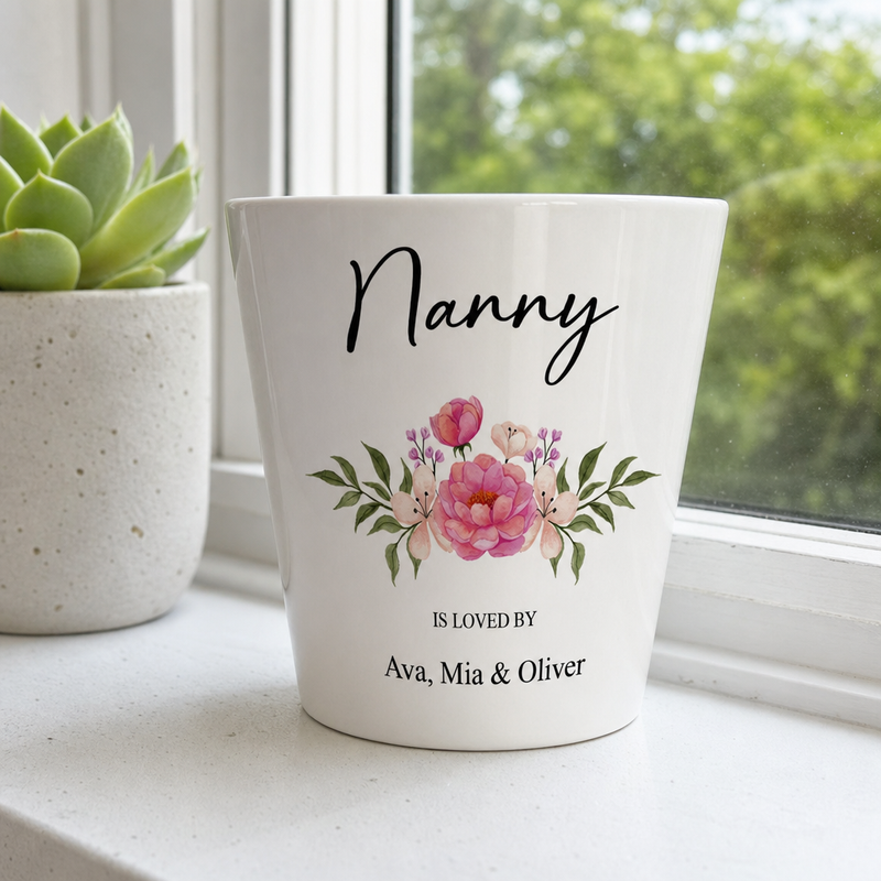 Personalised Mother's Day Nanny Flower Pot