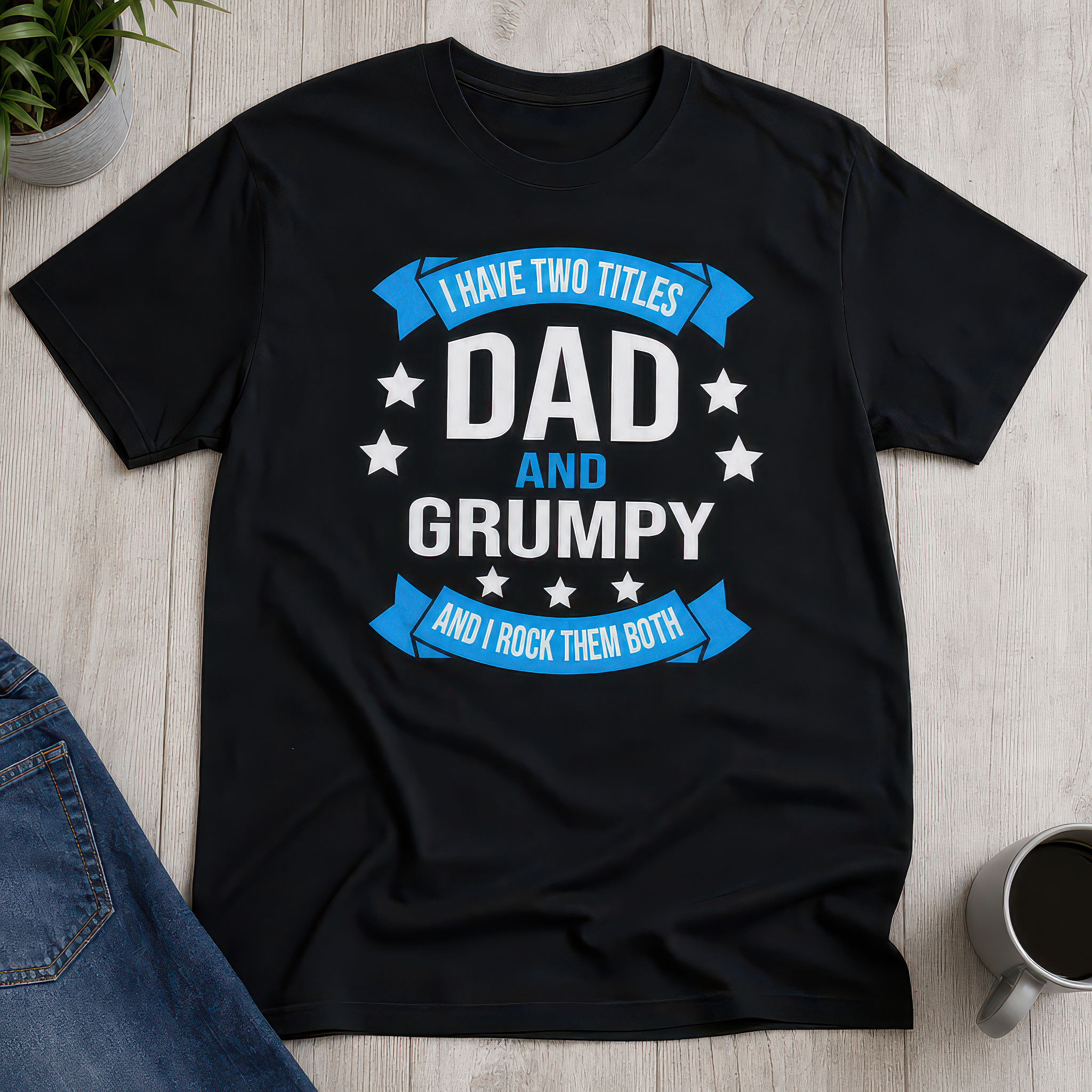 Dad and Grumpy T-Shirt Gift T-Shirt - alternative view