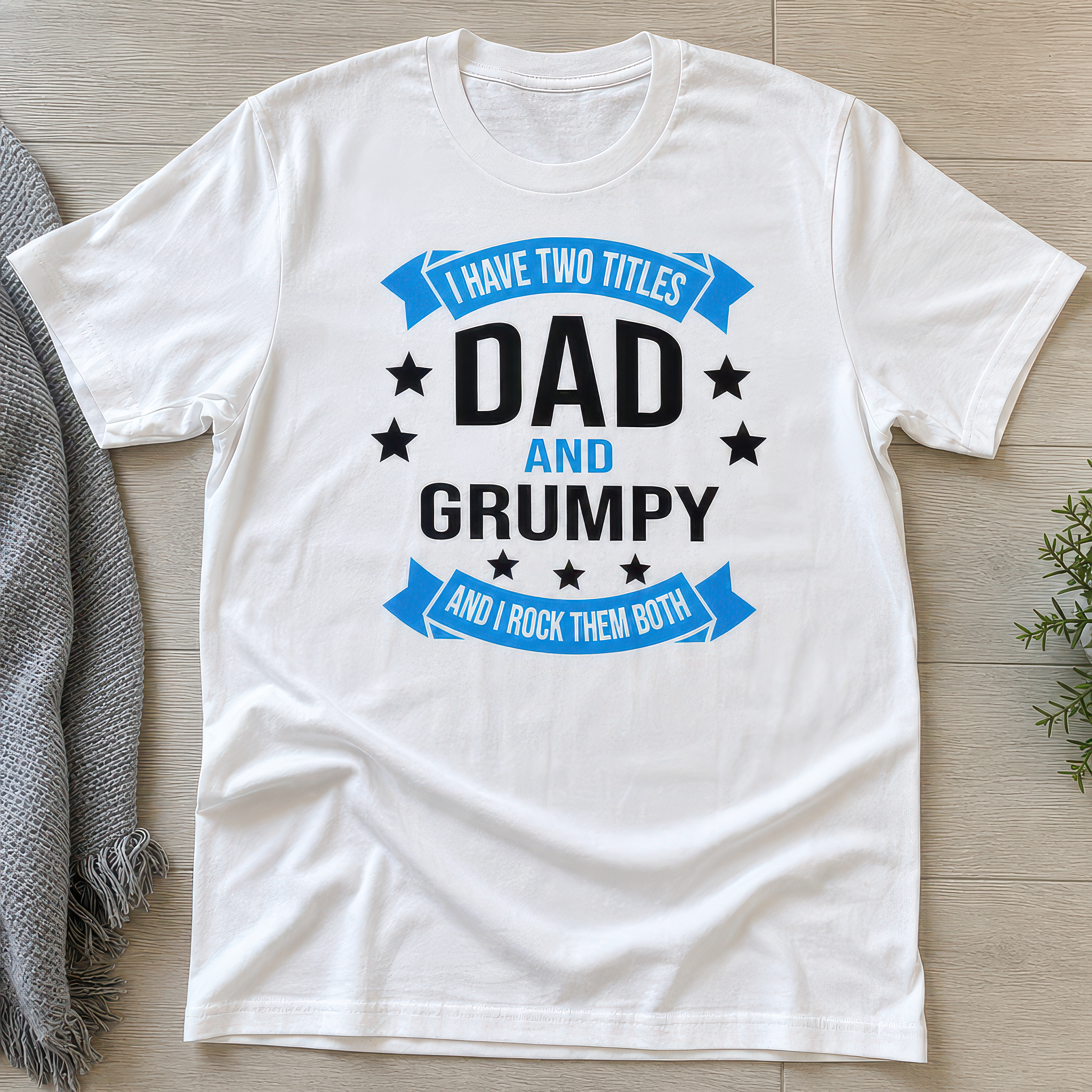 Dad and Grumpy T-Shirt Gift T-Shirt - White - alternative view