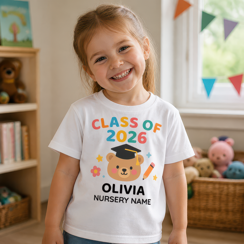 Personalised Preschool Leavers T-Shirt with Name