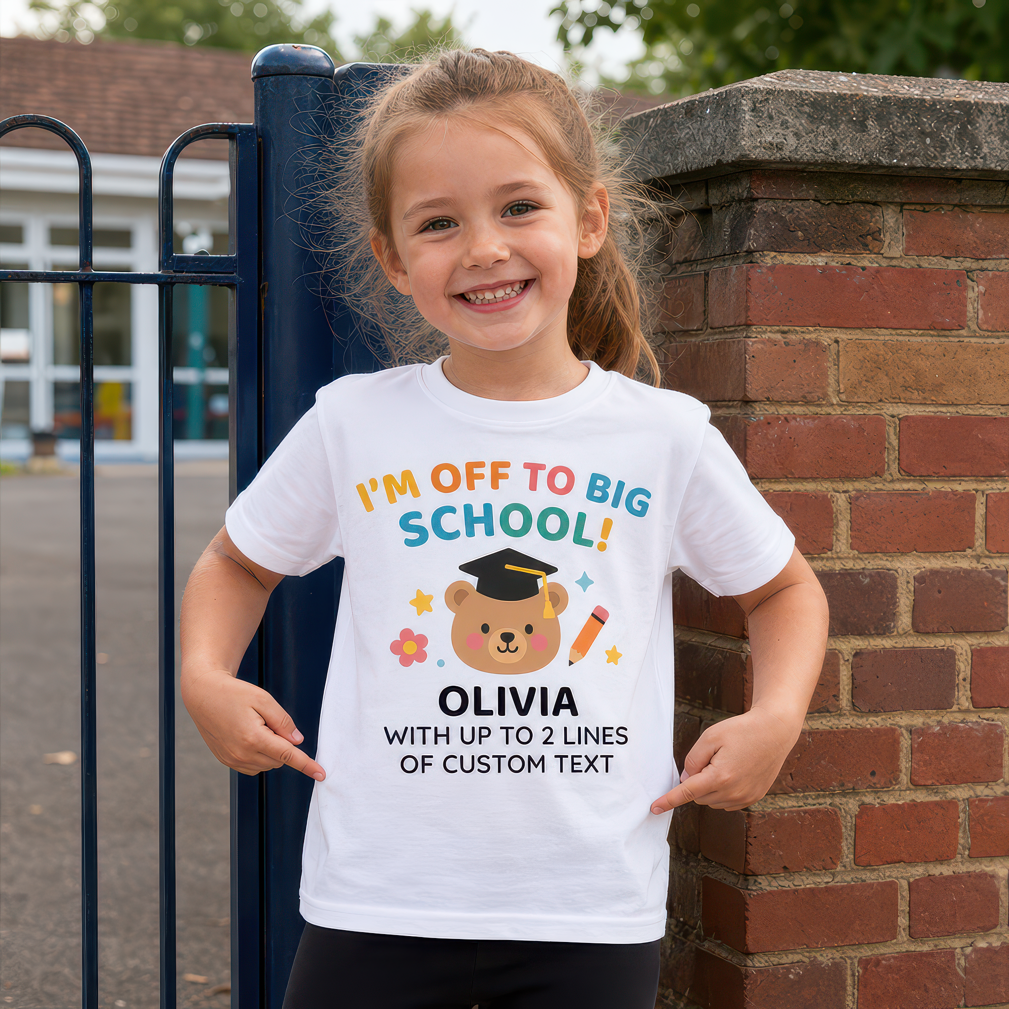 Personalised Nursery Playschool Playgroup Leavers T-Shirt with Name - alternative view