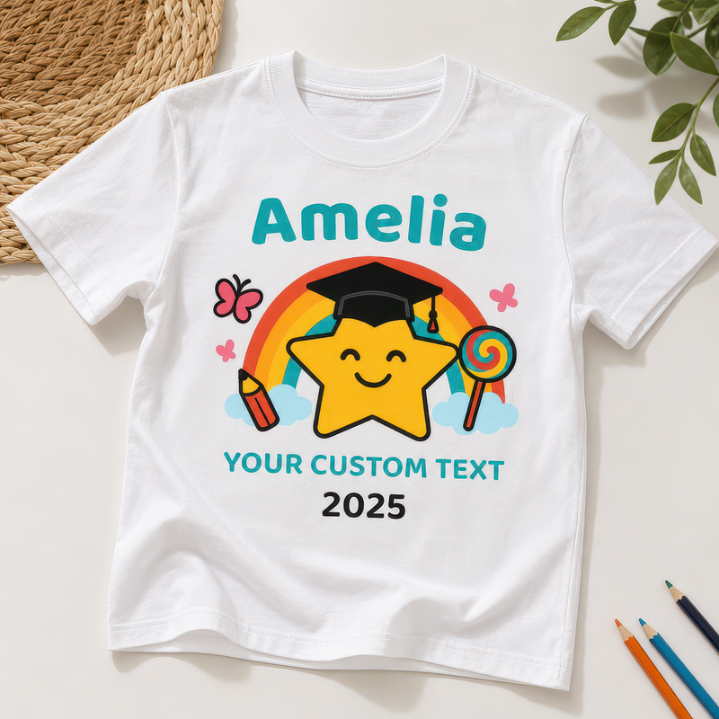Personalised Nursery Graduation Day T-Shirt with Name - alternative view