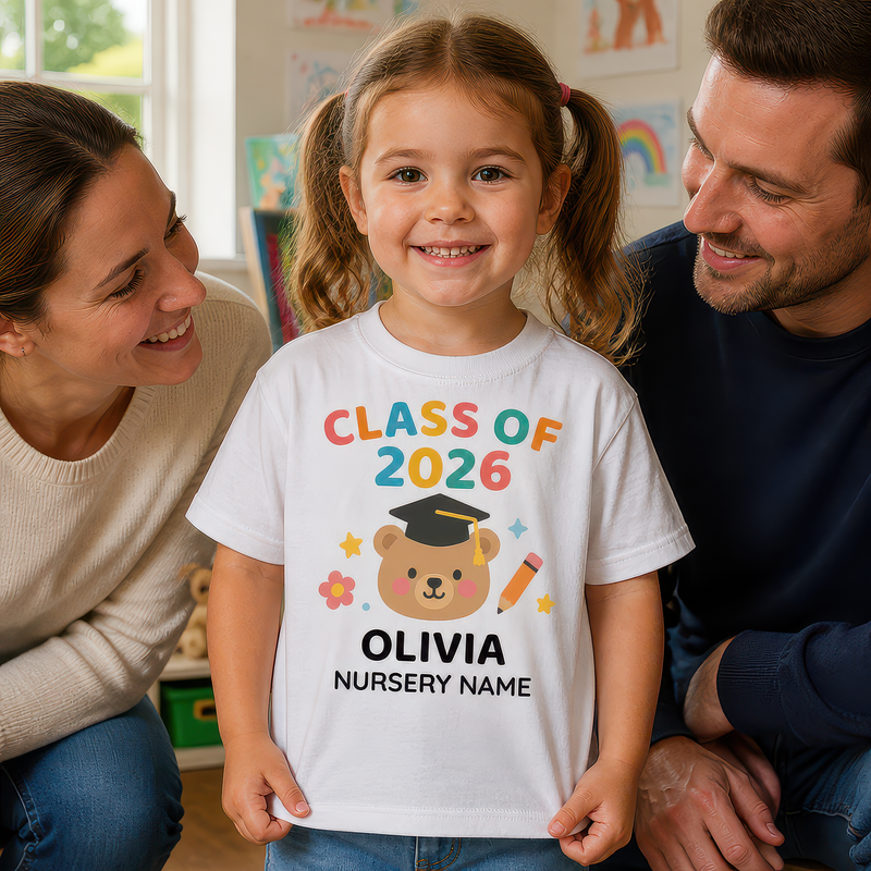 Personalised Preschool Leavers T-Shirt with Name