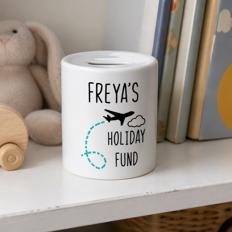 Personalised Holiday Fund Money Box