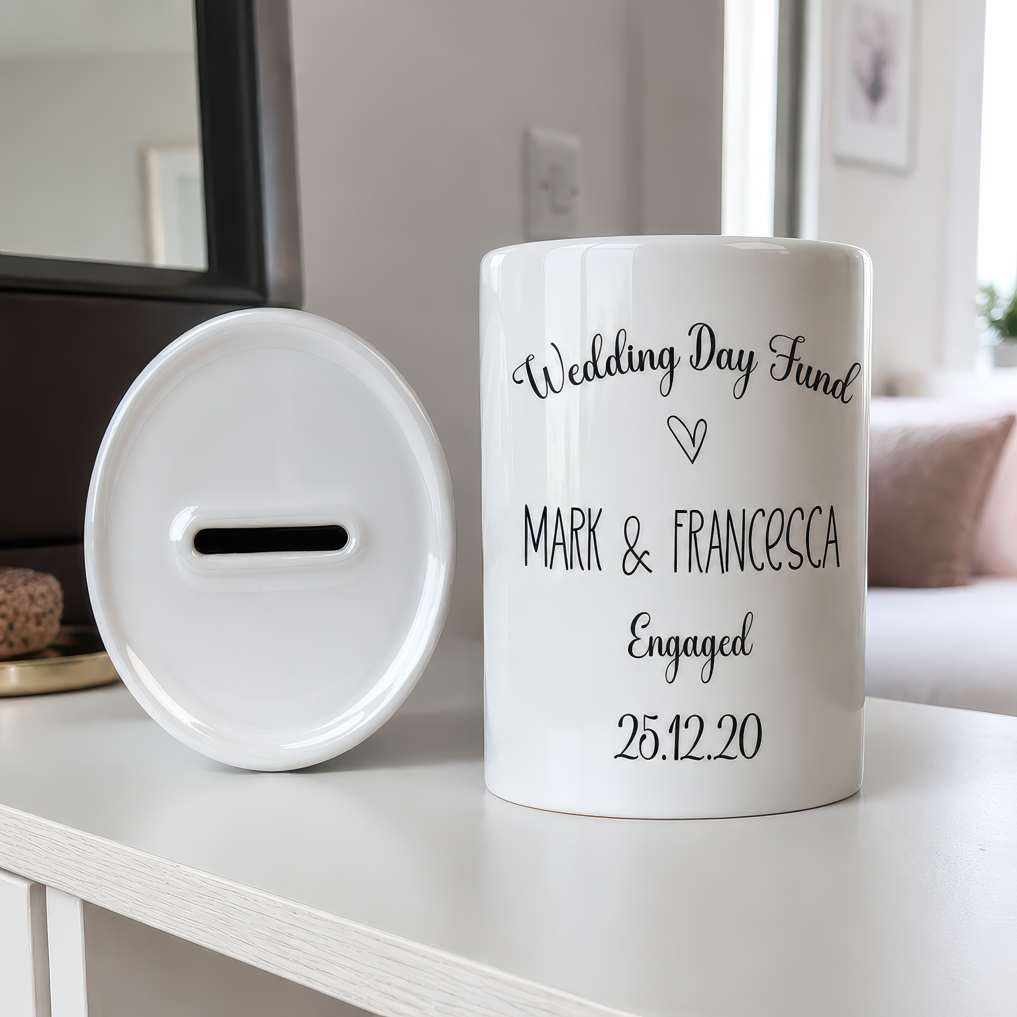 Personalised Wedding Fund Money Box