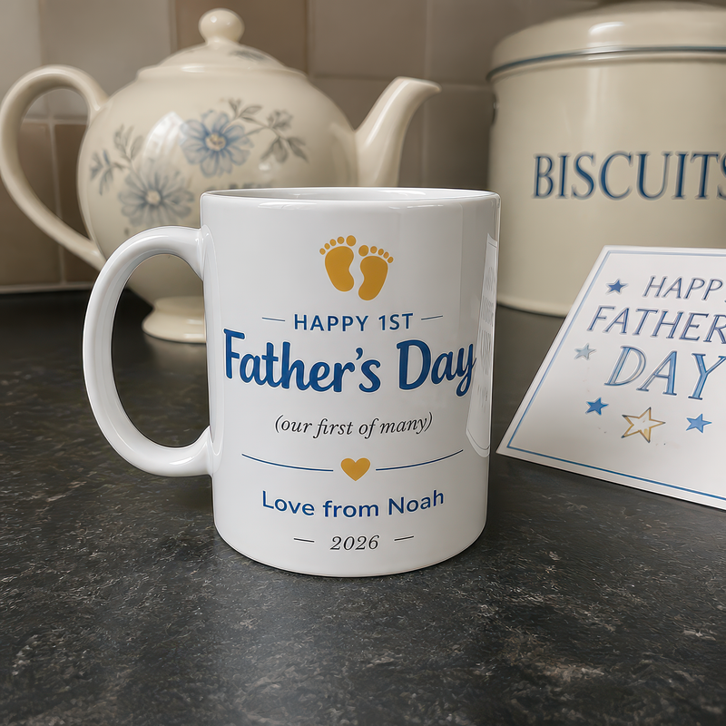 Personalised First Father's Day Mug from Baby