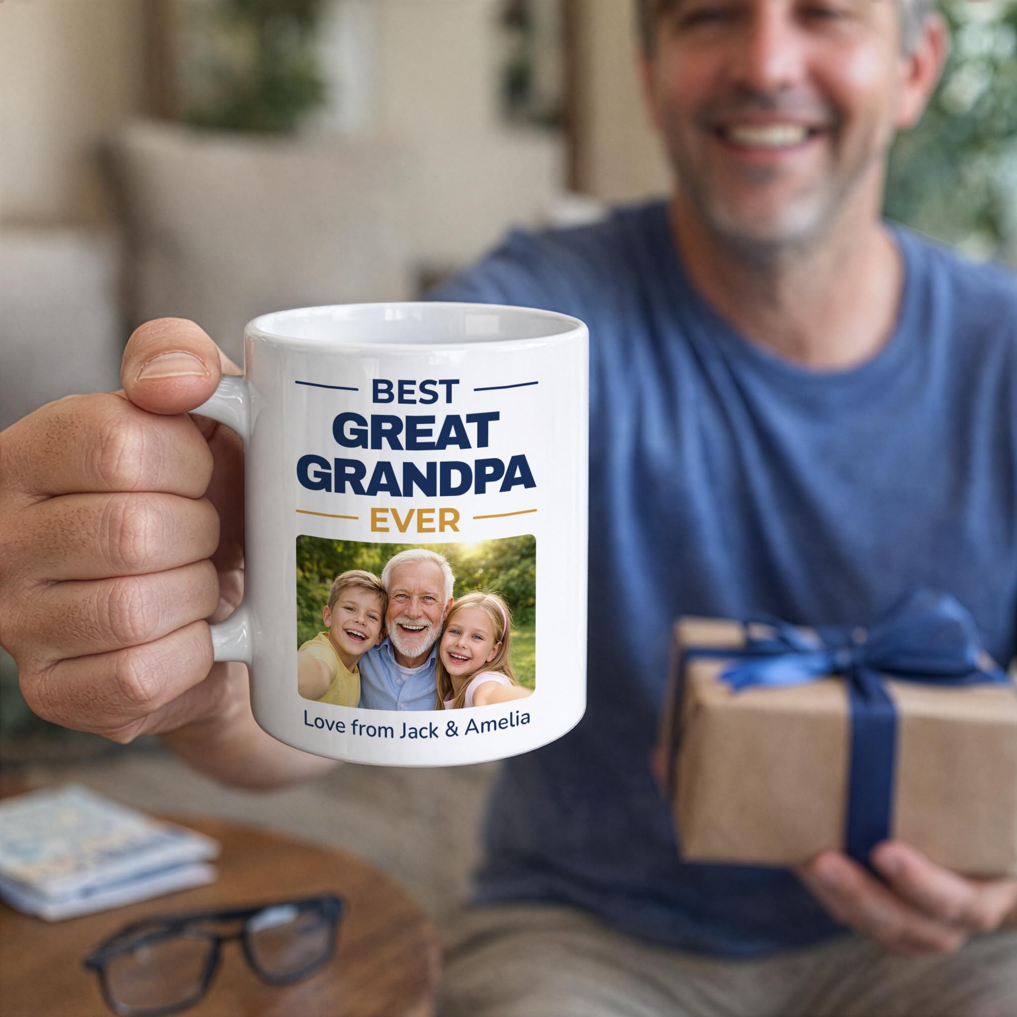 Personalised Best Great Grandpa Ever Photo Mug