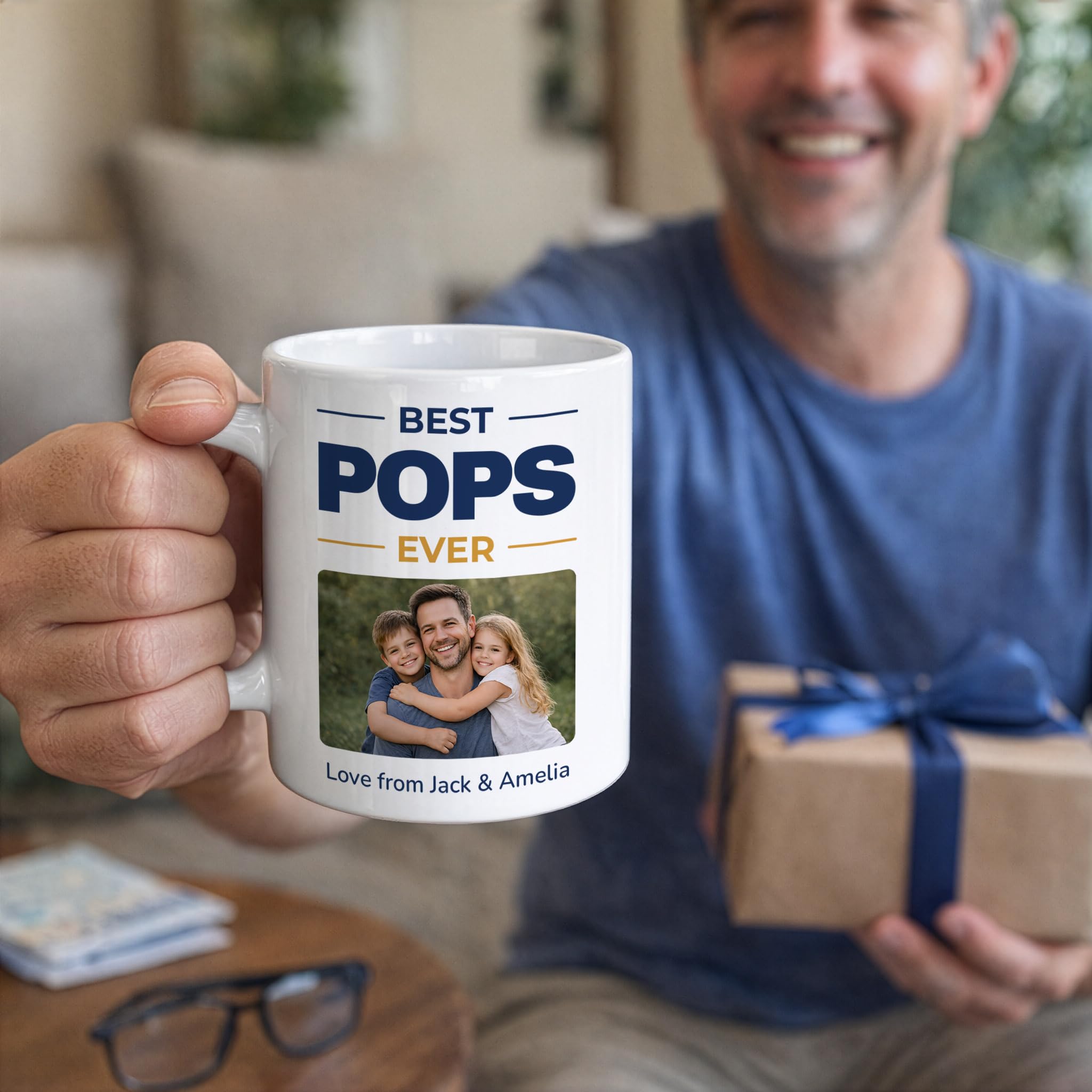 Personalised Best Pops Ever Photo Mug