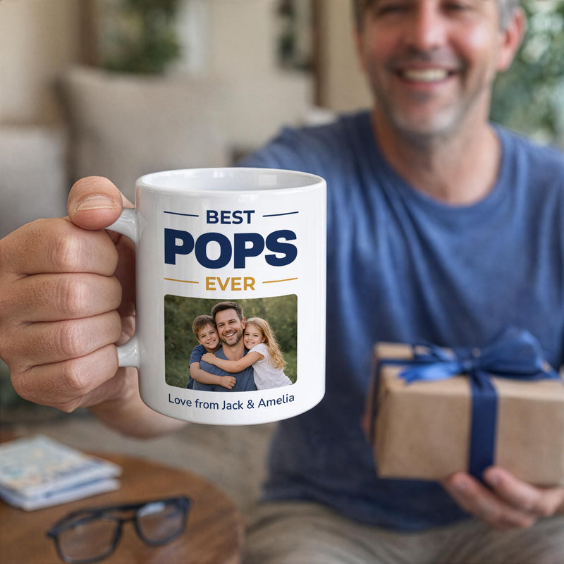 Personalised Best Pops Ever Photo Mug