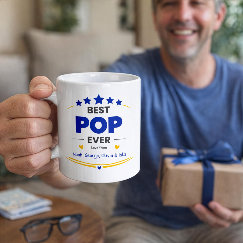 Personalised Best Pop Ever Ceramic Mug with Names