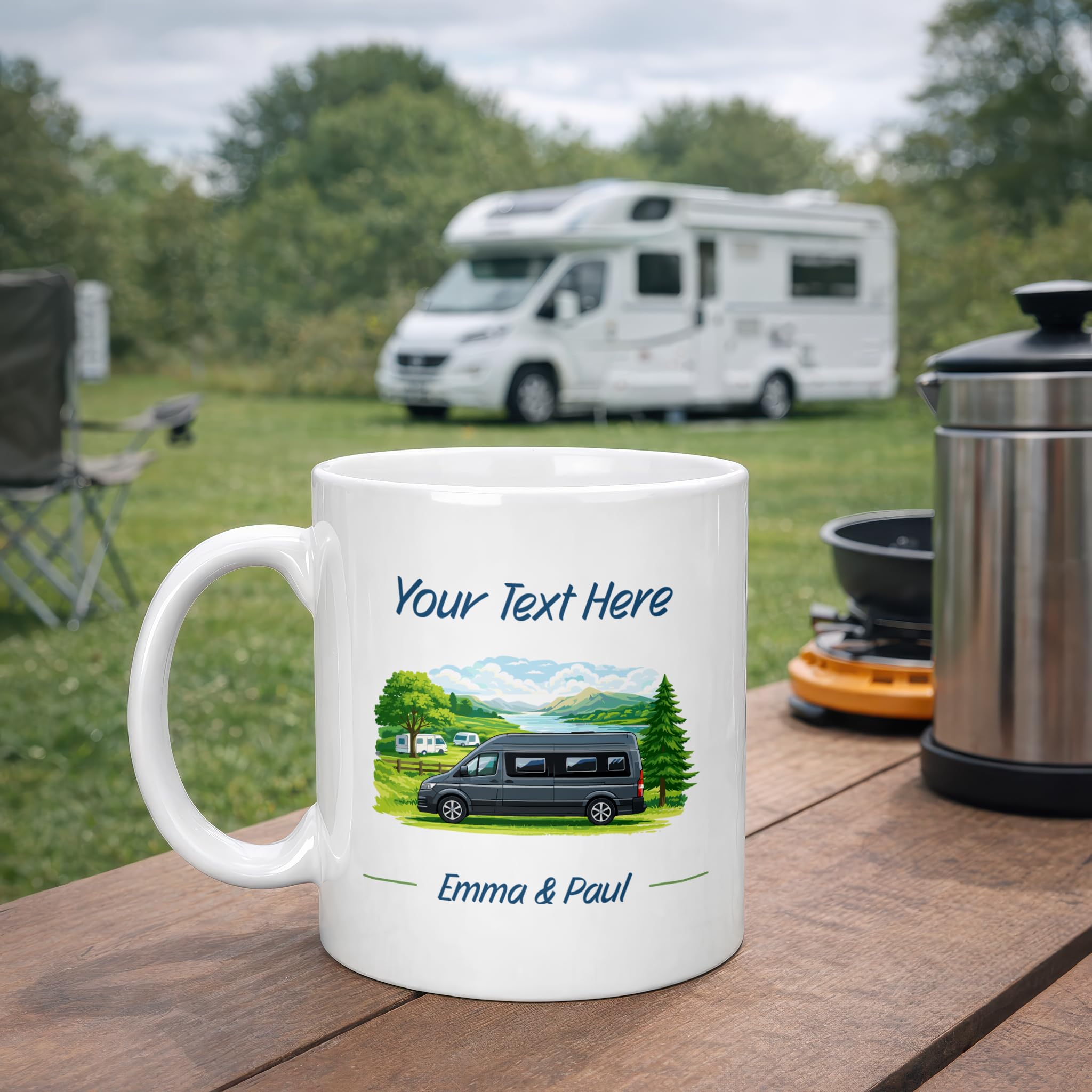 Personalised Panel Van Custom Colour Design Design Ceramic Mug with Name