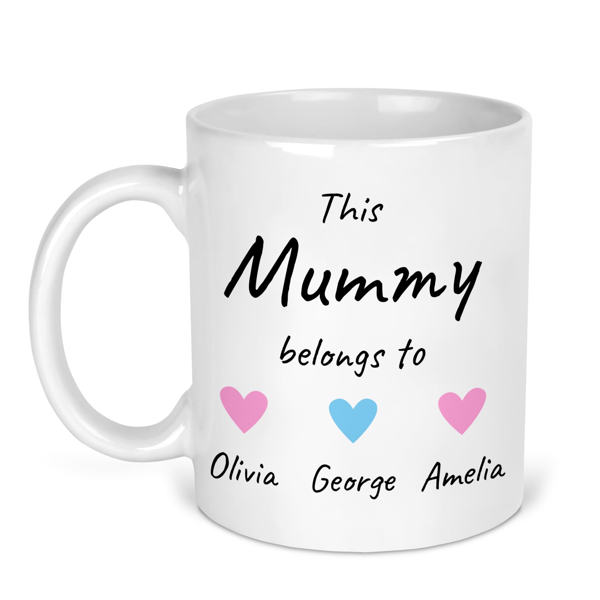 Personalised This Mummy Belongs To Mug with Names