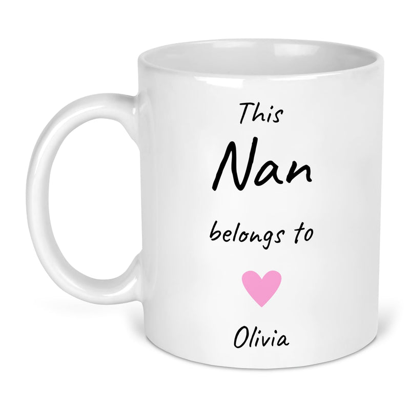Personalised This Nan Belongs To Mug with Names