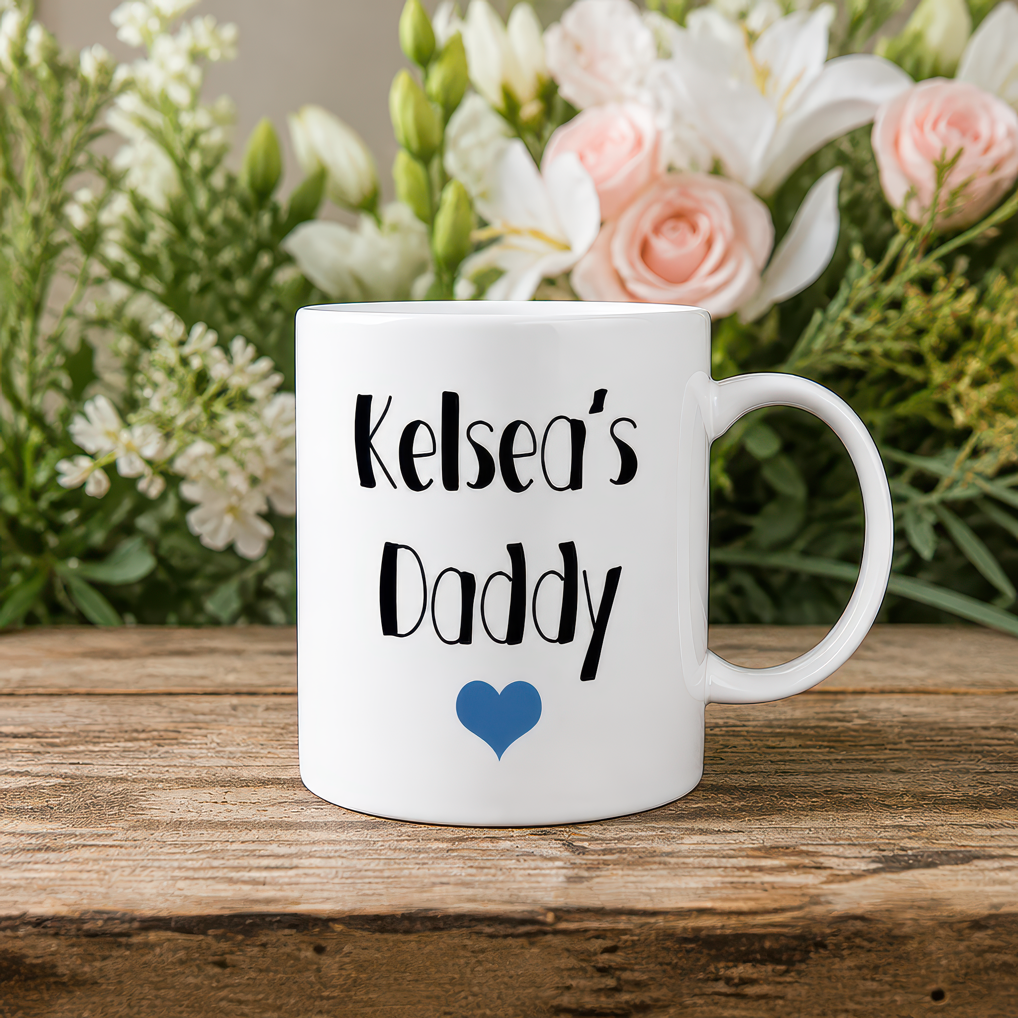 Personalised Mummy and Daddy Mug Set