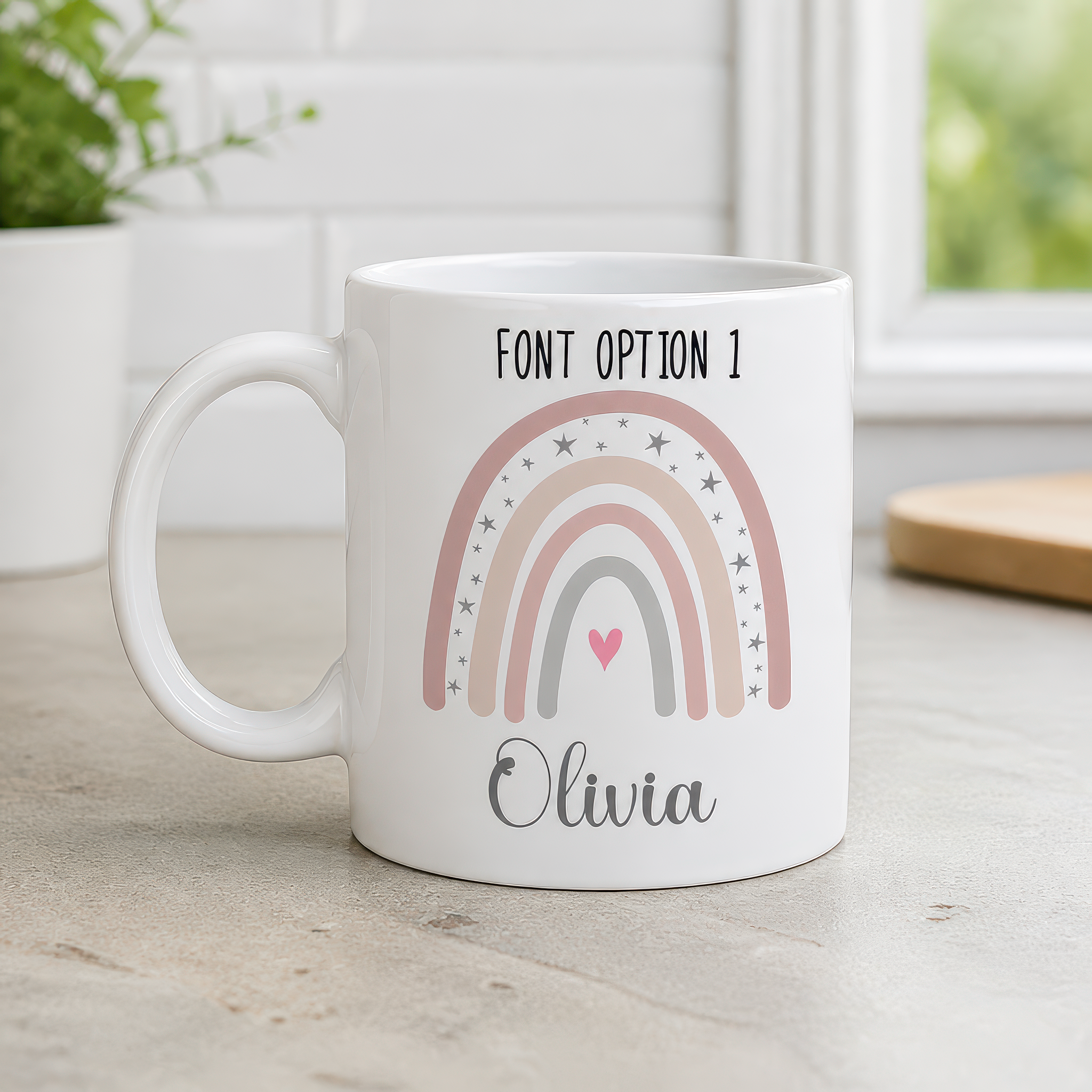 Personalised Rainbow Mug with Name