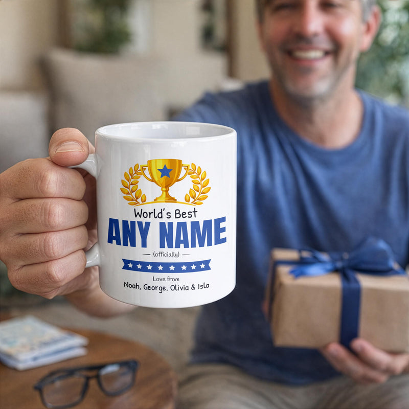 Personalised Worlds Best Mug with Title and Names