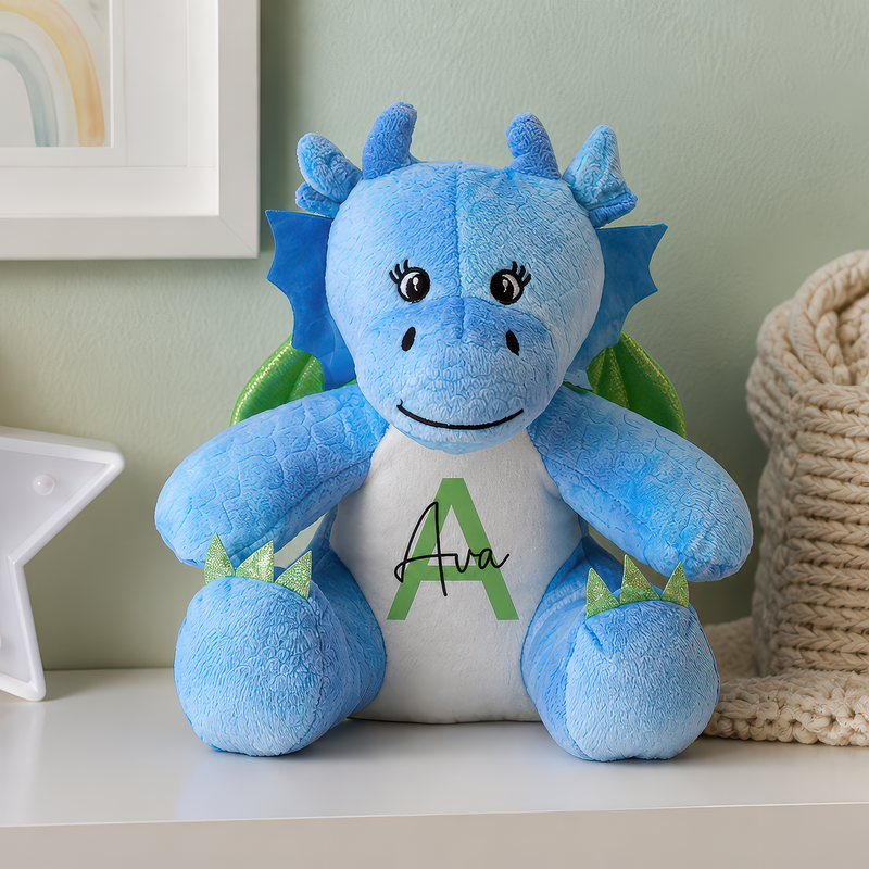 Personalised Dragon Teddy Soft Toy - alternative view