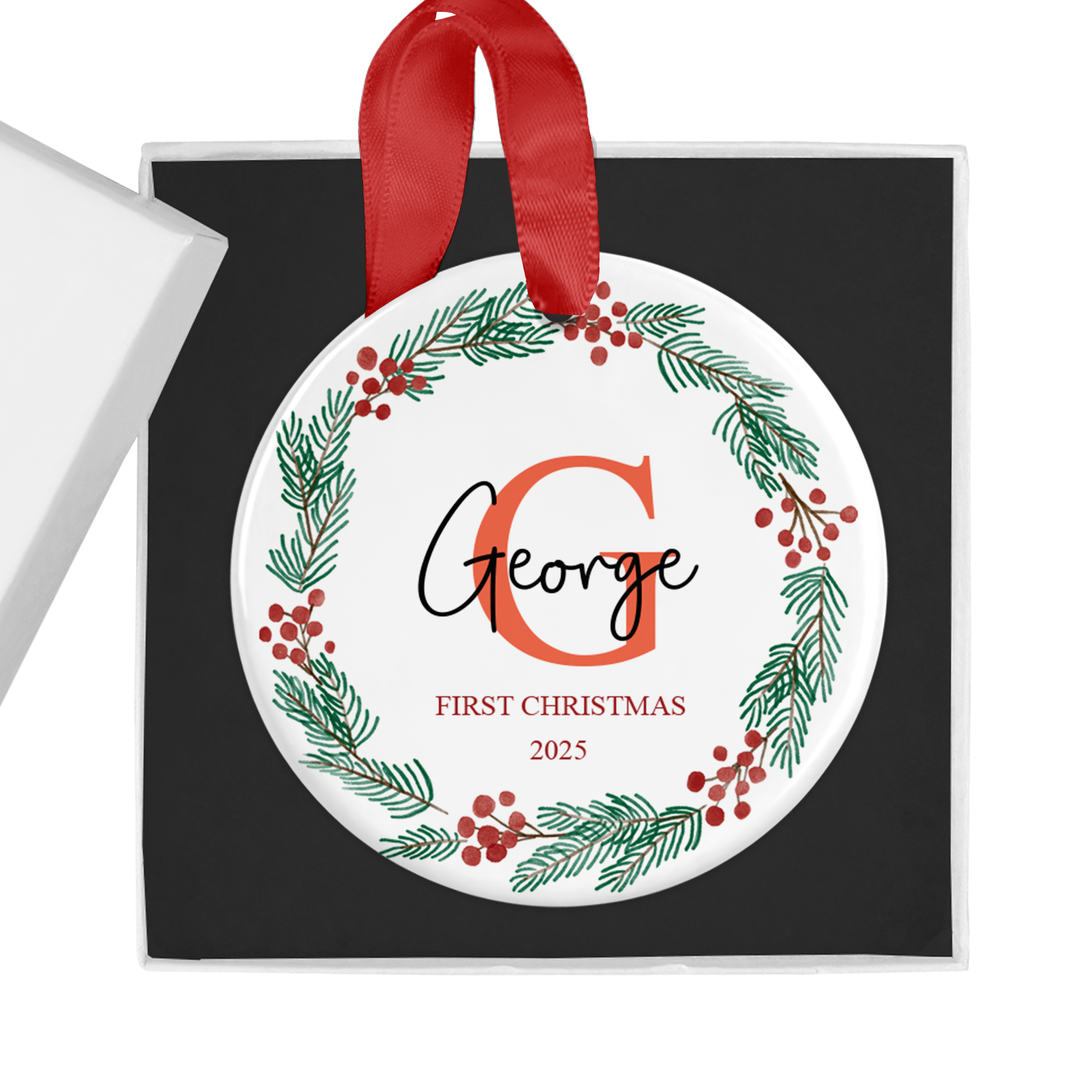 Personalised Baby's First Christmas Ornament