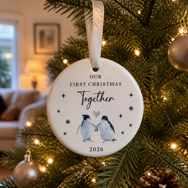 Our First Christmas Together Penguin Ornament