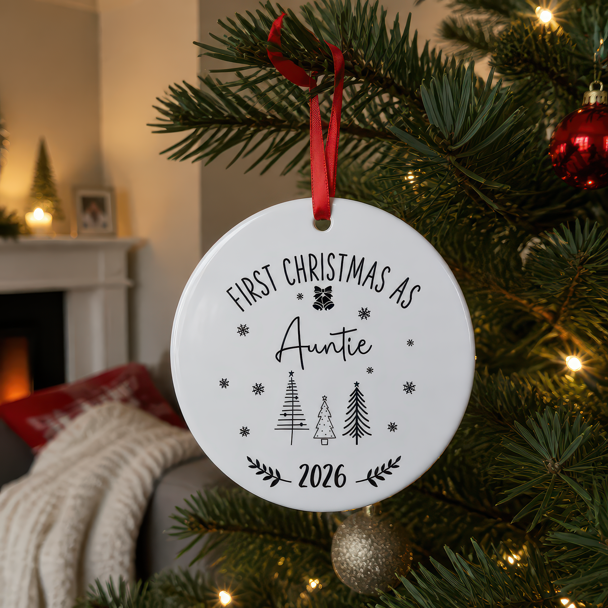 First Christmas as an Auntie Ornament