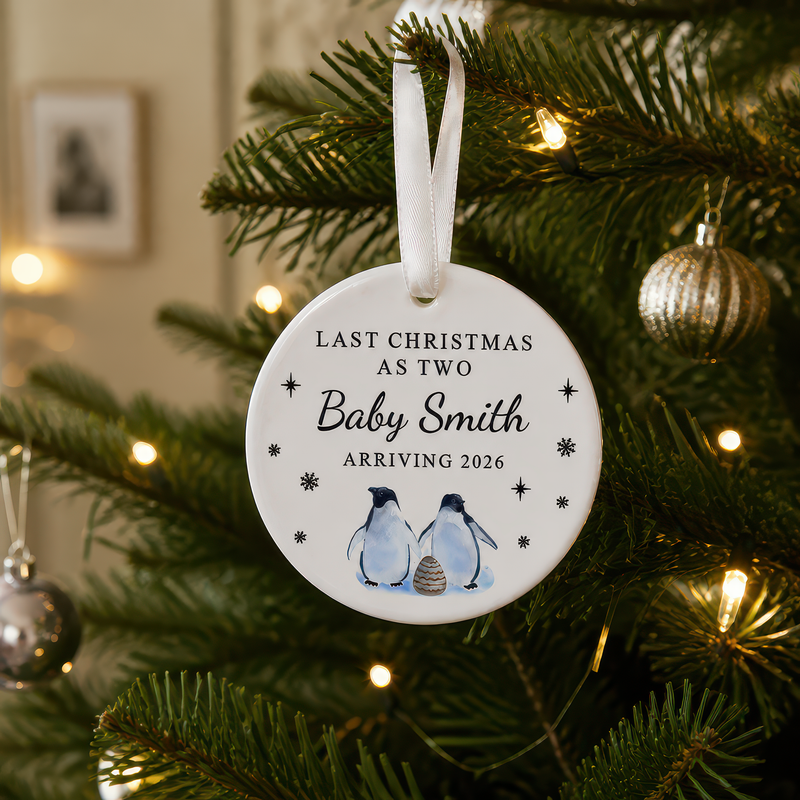 Personalised Last Christmas as Two Ornament