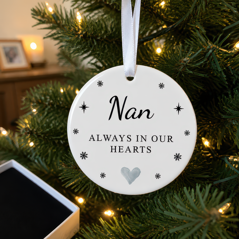 Memorial Nan Always in Our Hearts Ornament