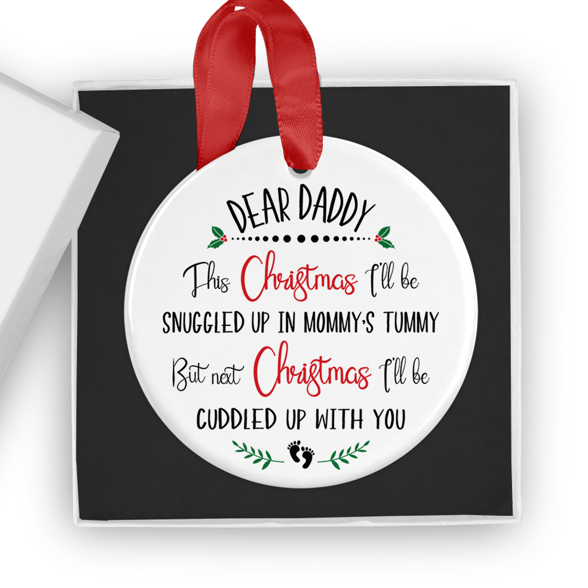 New Daddy Christmas Ornament
