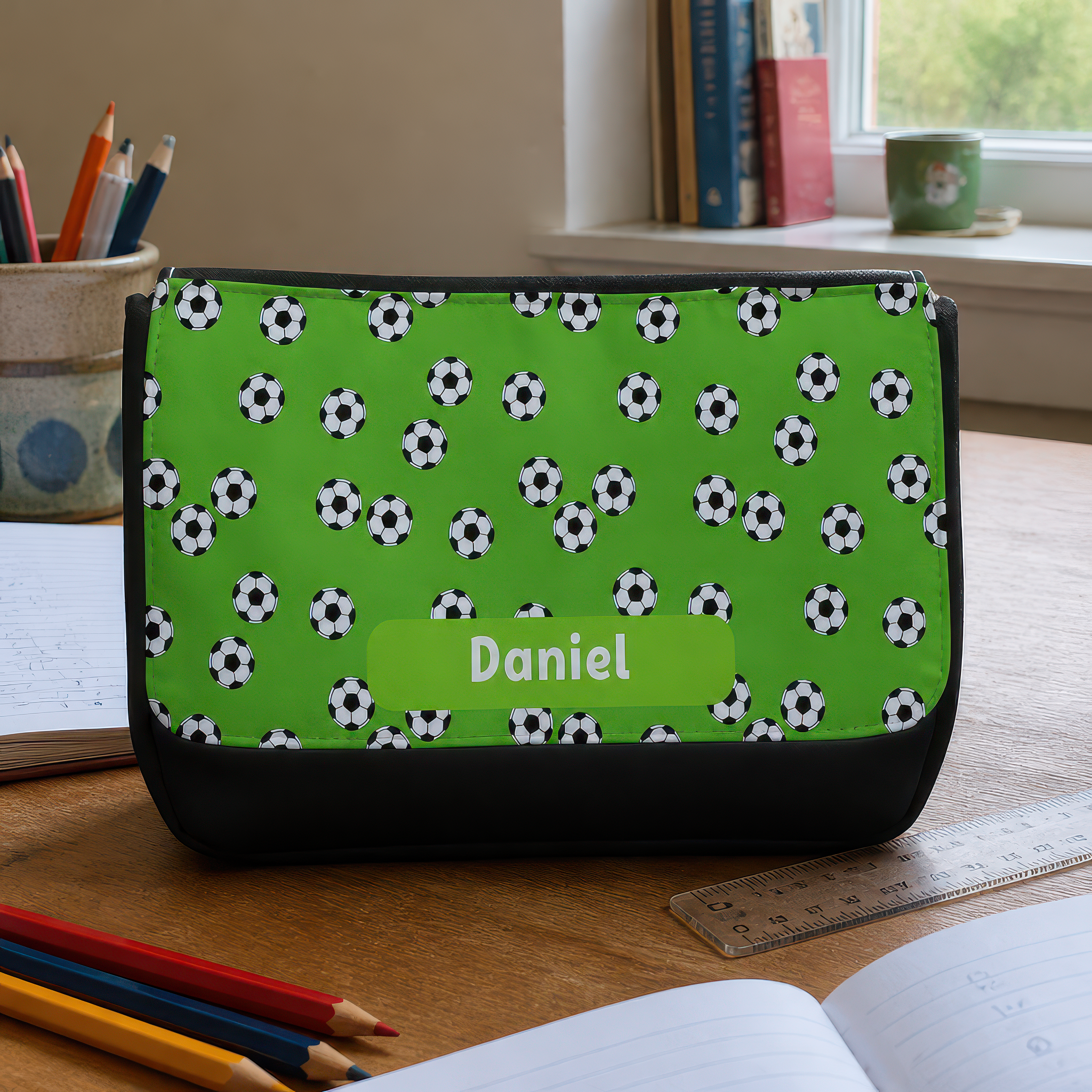 Personalised Football Pencil Case with Name