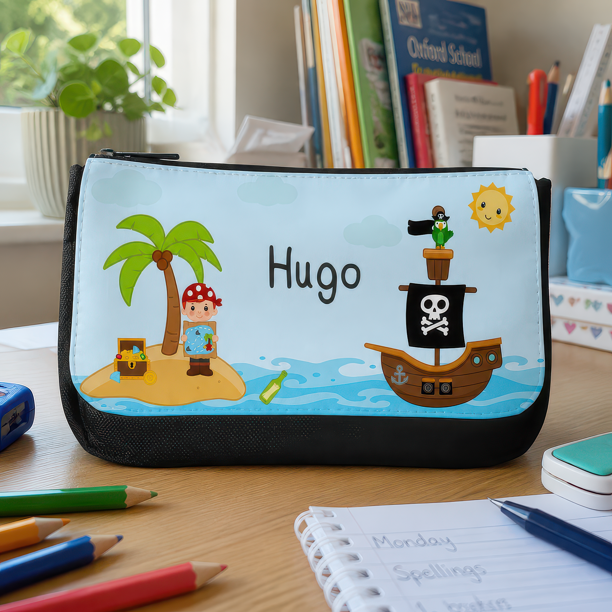 Personalised Pirate Pencil Case with Name