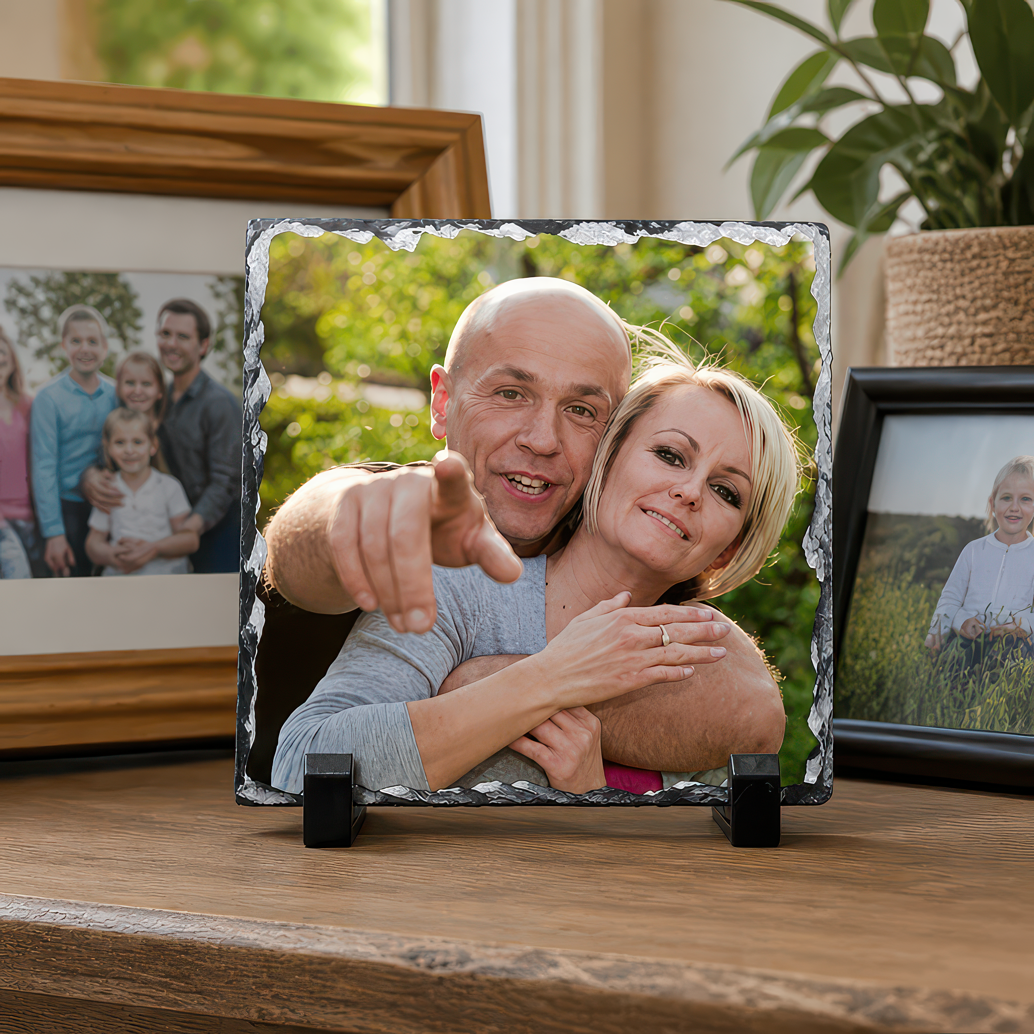 Personalised Square Photo Slate