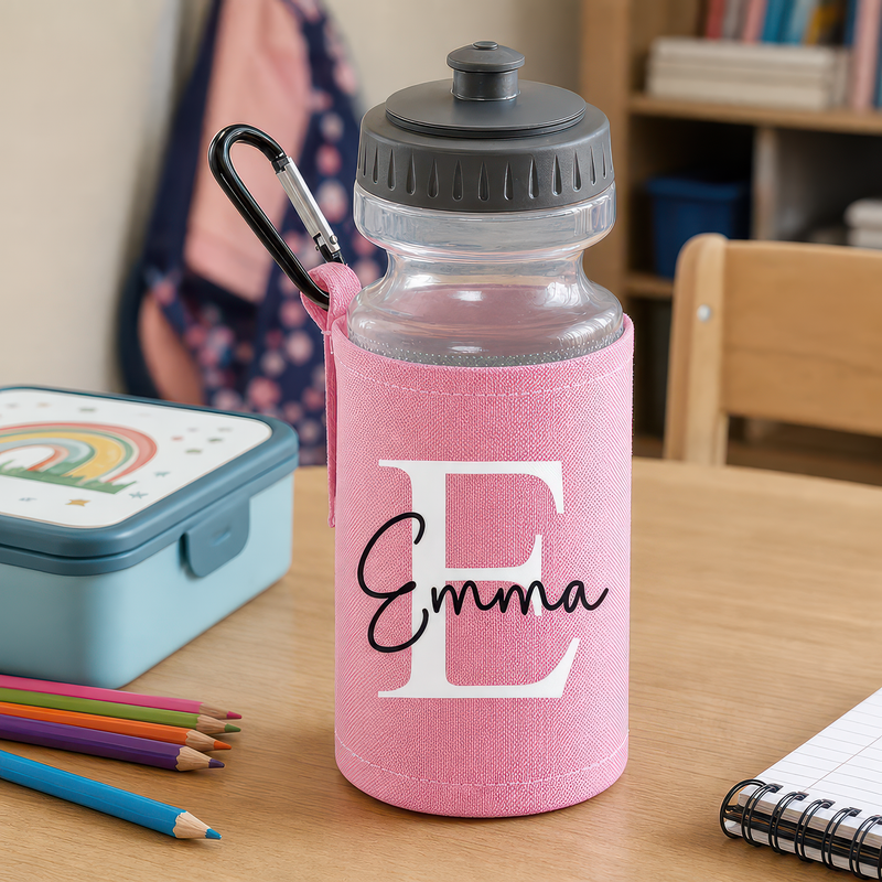 Personalised Name and Initial Water Bottle - alternative view