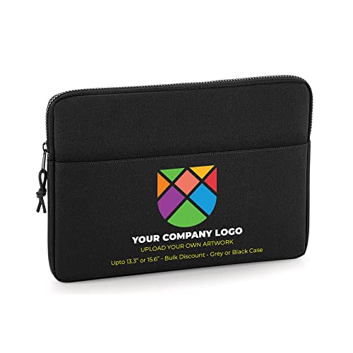 Personalised 15.6" Black Laptop Sleeve with Name product image