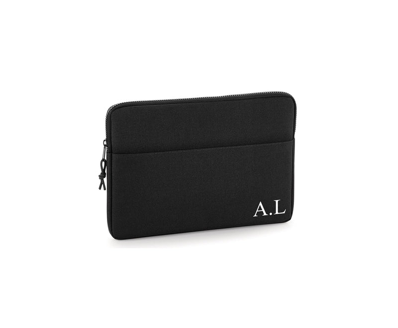 Personalised Black 13 Inch Laptop Sleeve with Name or Initials additional product photo