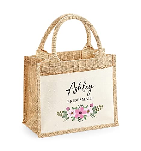 Personalised Bridesmaid Bag with Any Name and Wedding Role