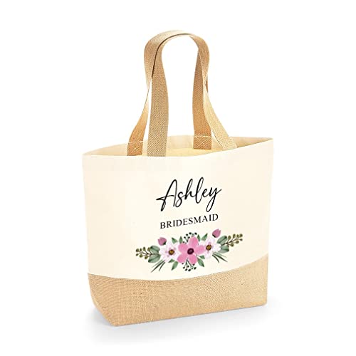 Personalised Bridesmaid Bag with Any Name and Wedding Role