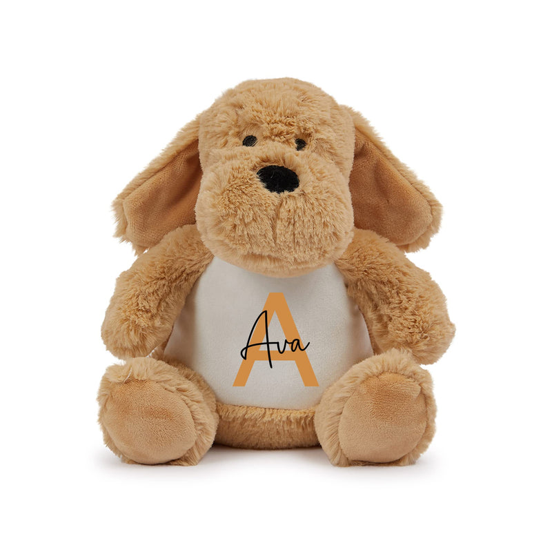 Personalised Brown Dog Plush Soft Toy additional product photo