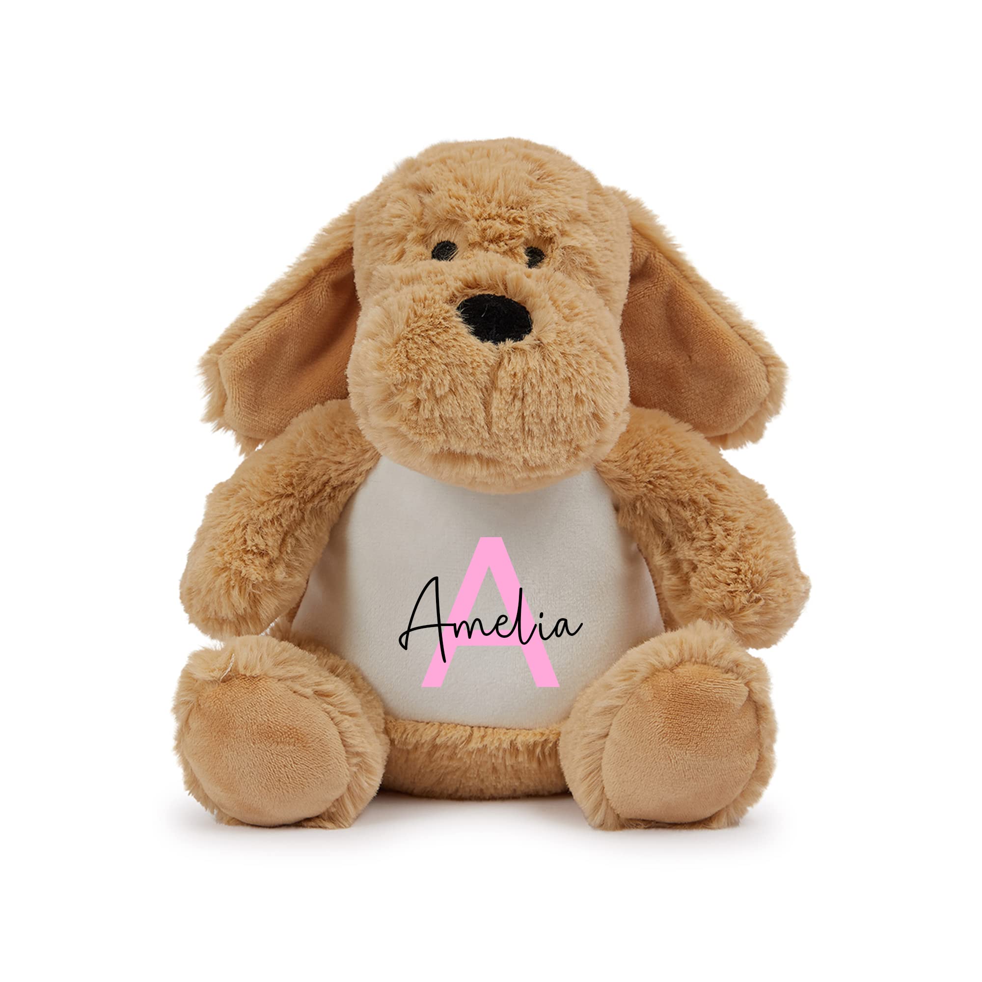 Personalised Brown Dog Plush Soft Toy additional product photo