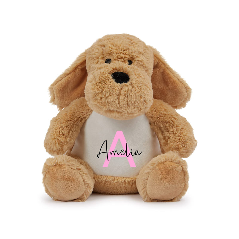 Personalised Brown Dog Plush Soft Toy additional product photo