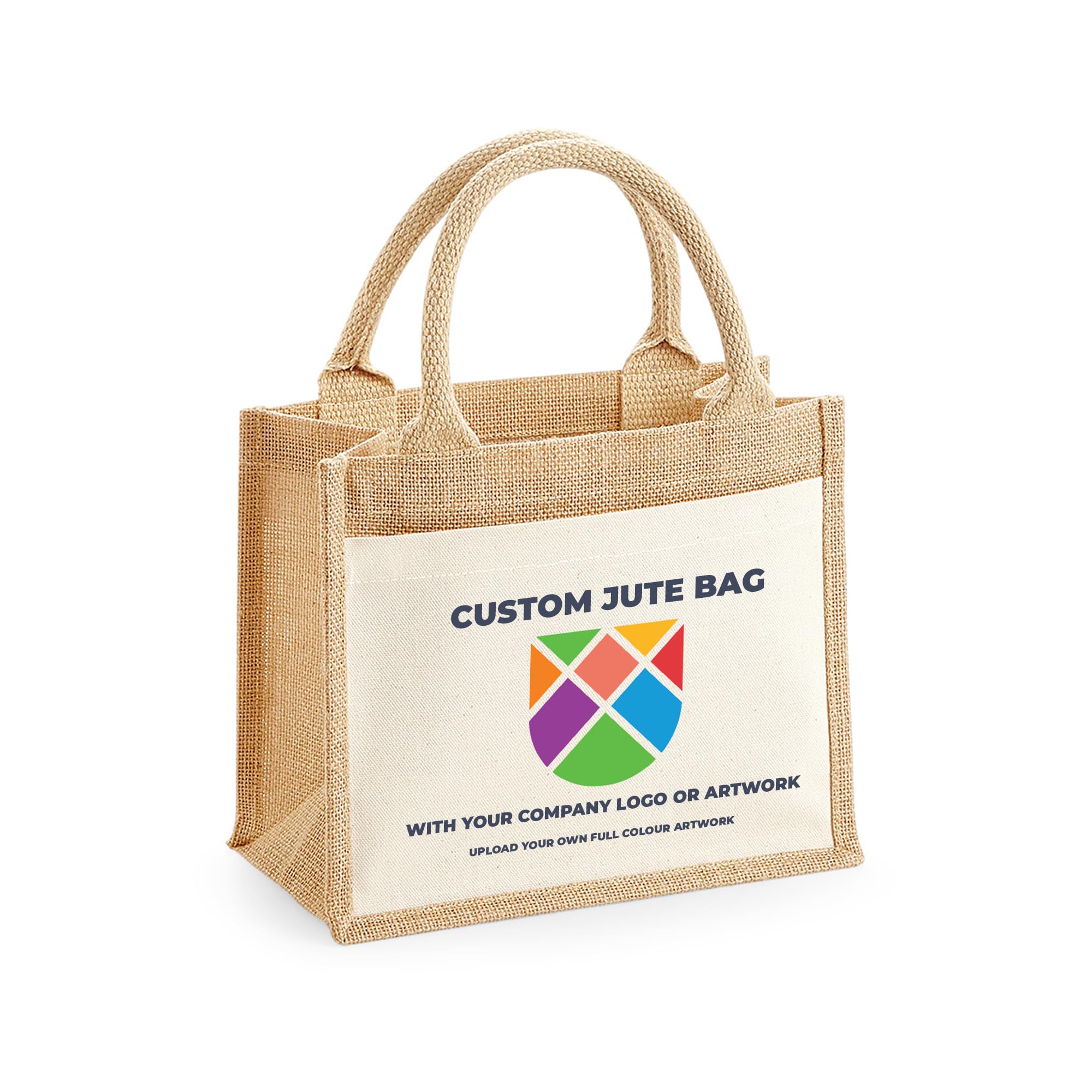 Personalised Business Logo Jute Tote Bag additional product photo