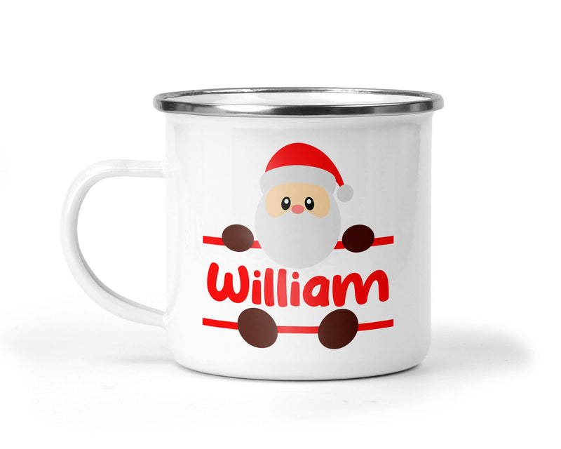 Personalised Christmas Enamel Name Mug additional product photo