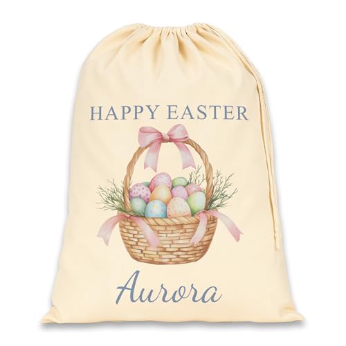 Personalised easter basket Easter sack with name.