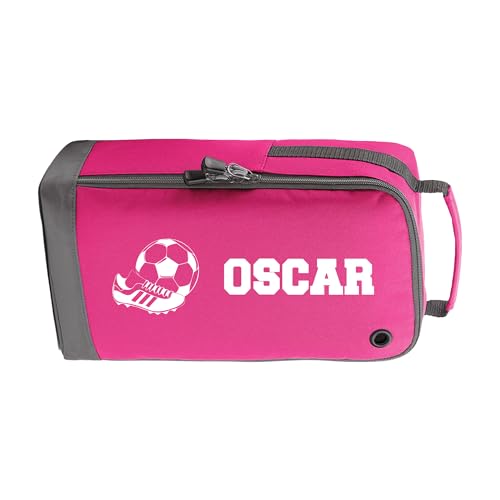 Pink Football Boot 2 boot bag with custom name